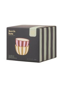 HHC153UK The Bella Dipping Bowls - Set of 2 - Ochre and Rust 
